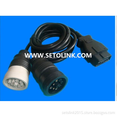 J1939 DEUTSCH 9 PIN TO 16 PIN Y TYPE OBD CAR DIAGNOSTIC CABLE